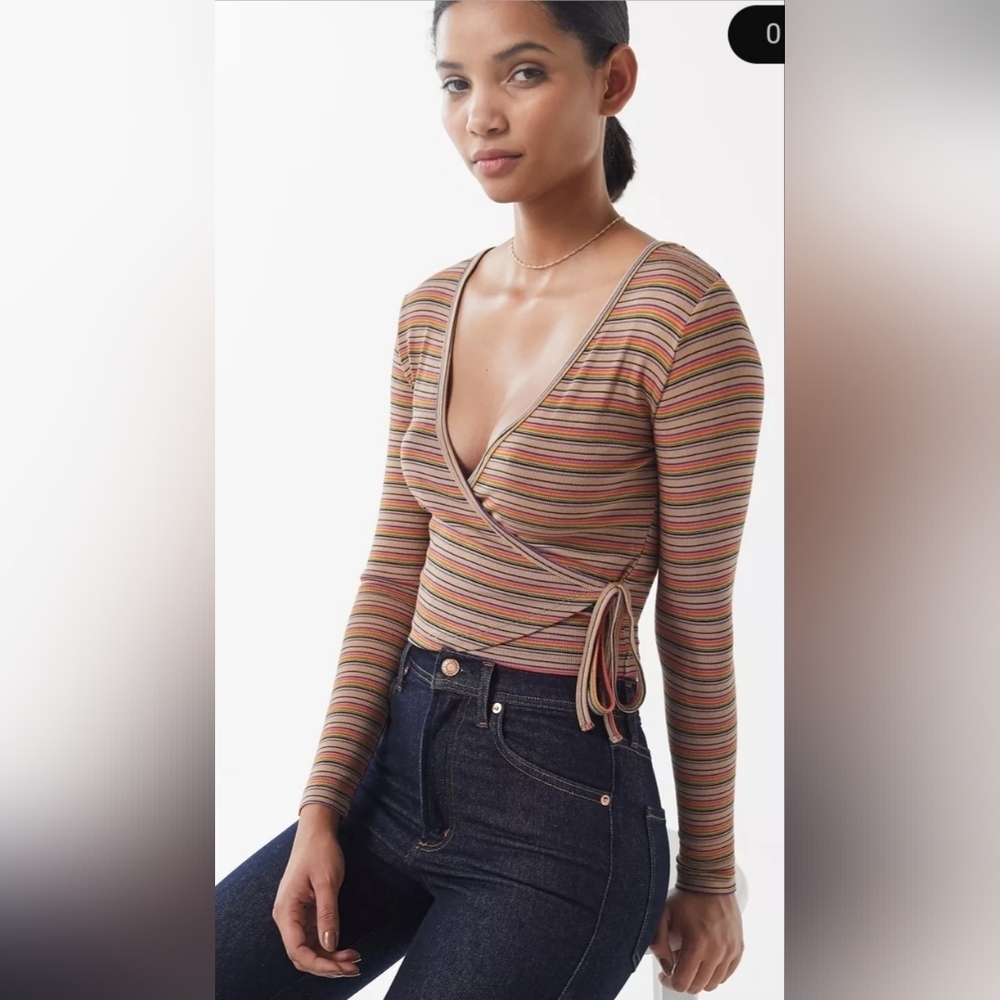 Urban Outfitters Winston Wrapped Crop Top, VGUC, Size XS